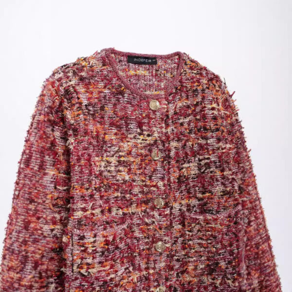 Women's Graceful And Fashionable Casual Texture Knitted Coat - Image 2