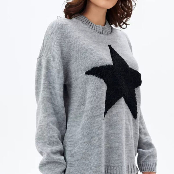 Women's Sweater Pullover Round Neck Thread - Image 3