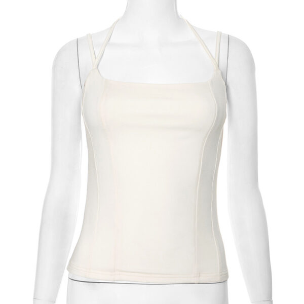 Slim-fit Strapless Double-rope Ripped Vest Top For Women - Image 6
