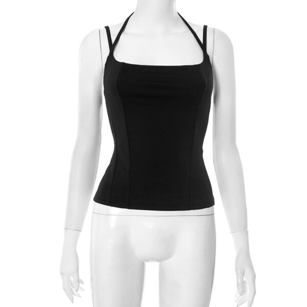 Slim-fit Strapless Double-rope Ripped Vest Top For Women - Image 7