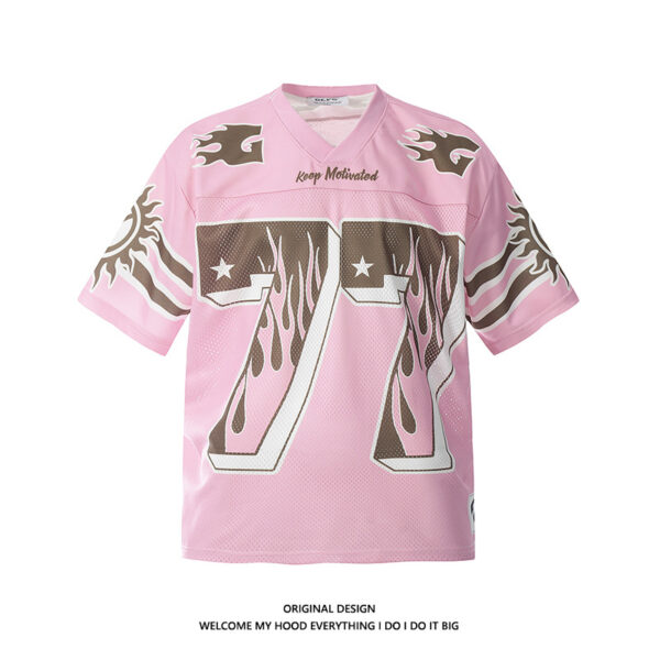 Street American Mesh Loose T-shirt - Image 2