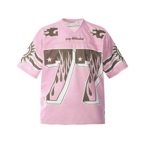 Street American Mesh Loose T-shirt - Image 5