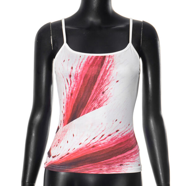 European And American Contrast Color Vest Sexy Print Camisole Women's Top - Image 6
