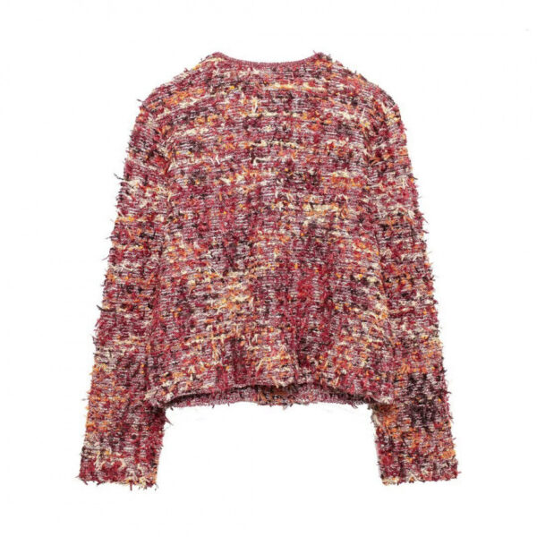 Women's Graceful And Fashionable Casual Texture Knitted Coat - Image 4