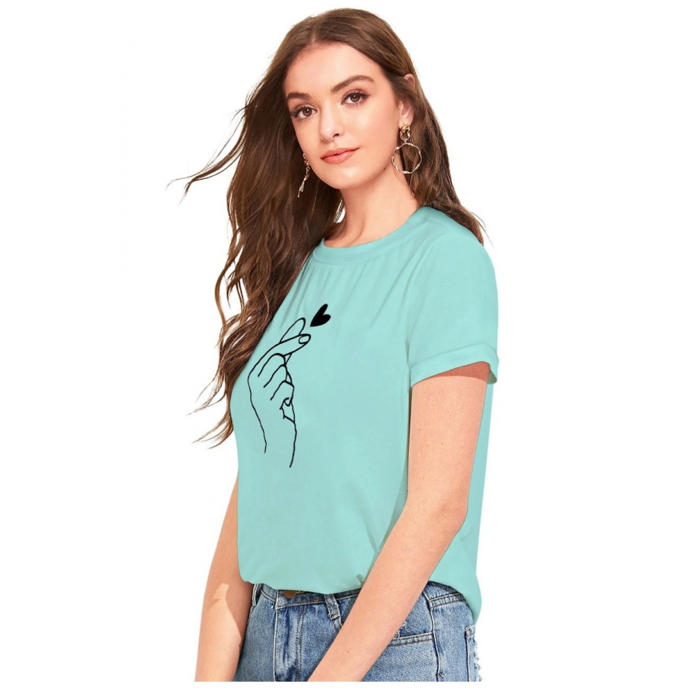 Generic Women's Cotton Western Wear T-Shirt (Green) - Image 4