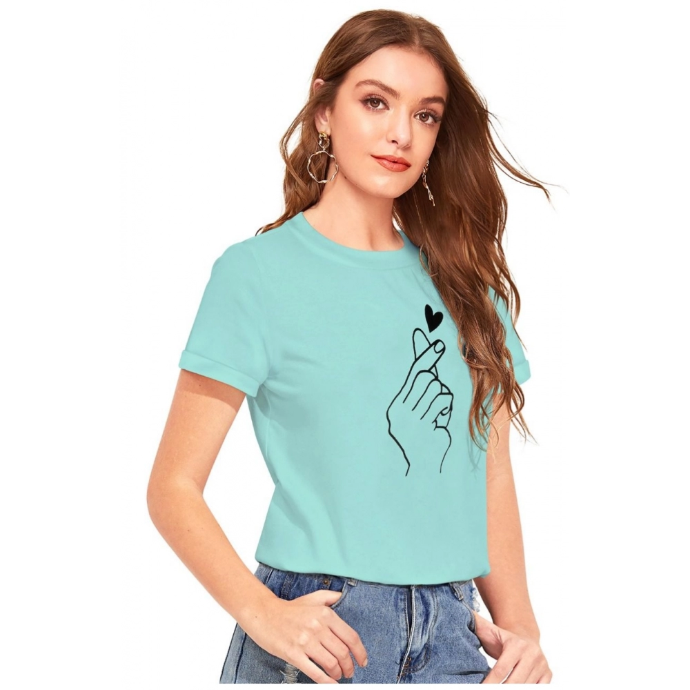 Generic Women's Cotton Western Wear T-Shirt (Green) - Image 3