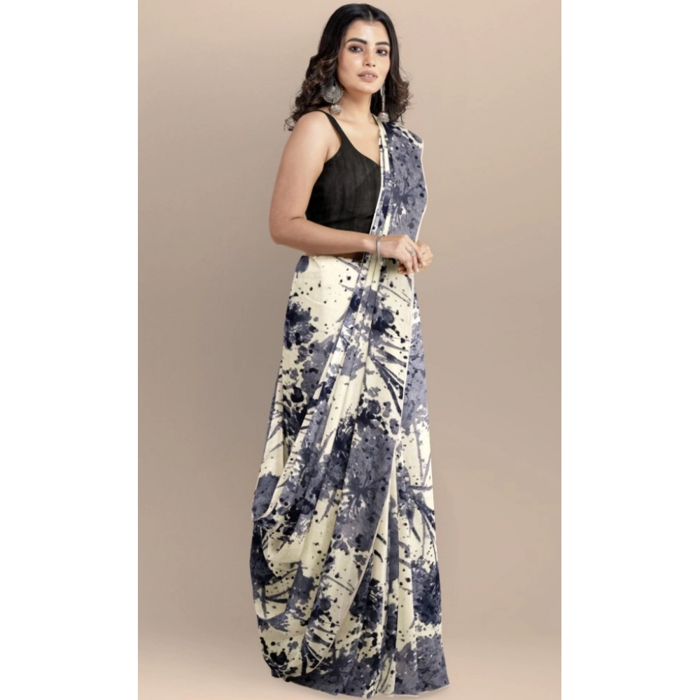 Generic Women's Joya Silk Saree with Blouse (Black, 5-6 Mtrs) - Image 3