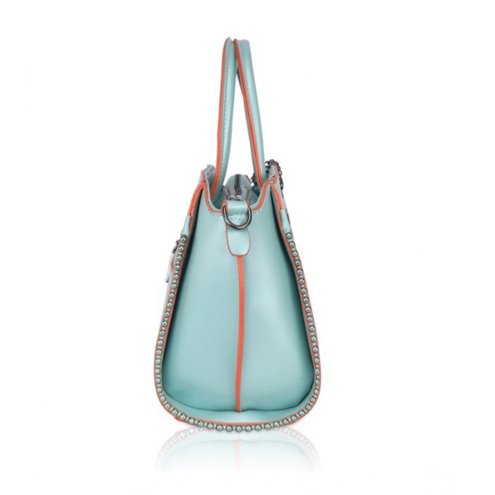 Generic Women's Faux Leather Metal Beads Handbag (Green) - Image 5