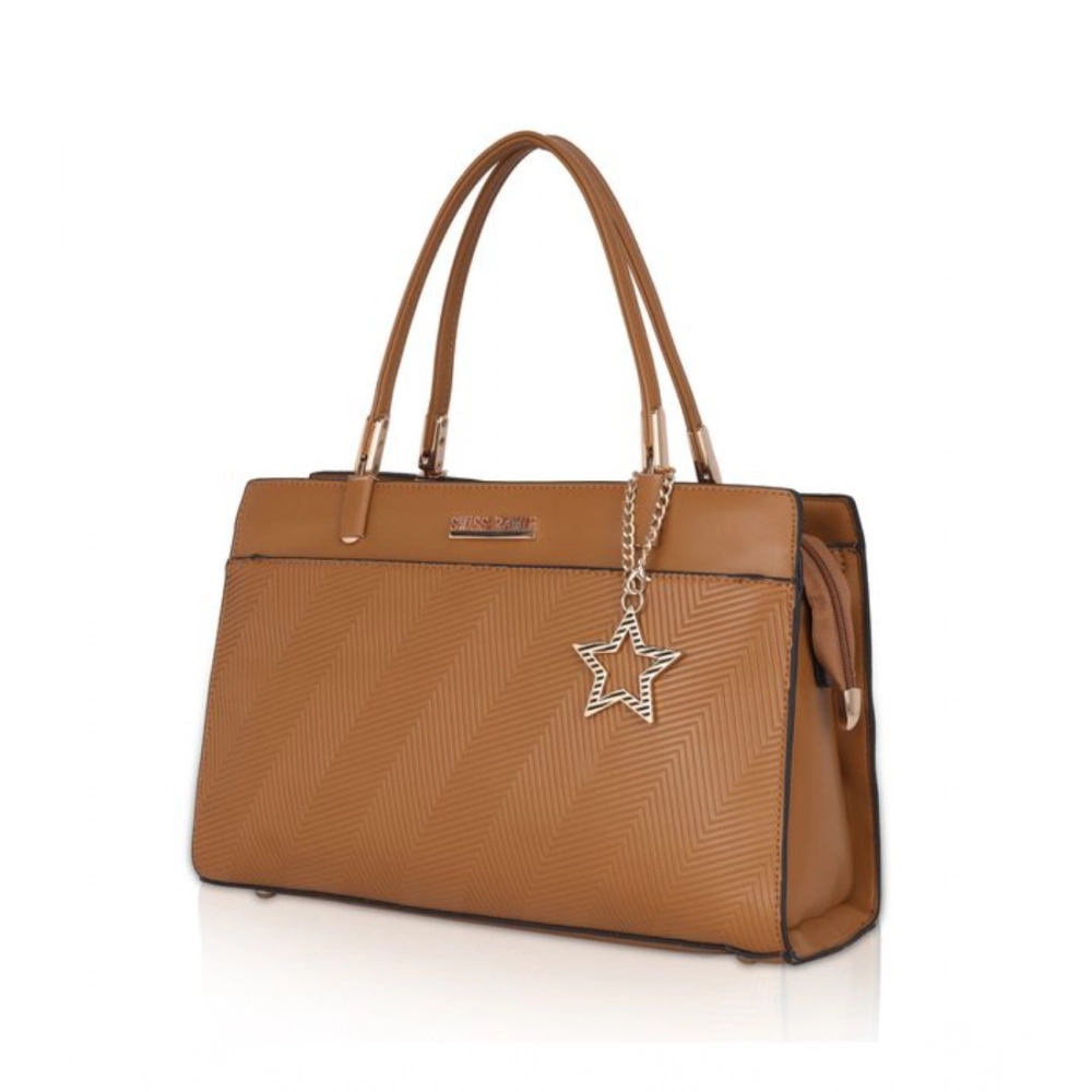 Generic Women's Faux Leather Textured Adjustable Long Belt Handbag (Brown) - Image 6