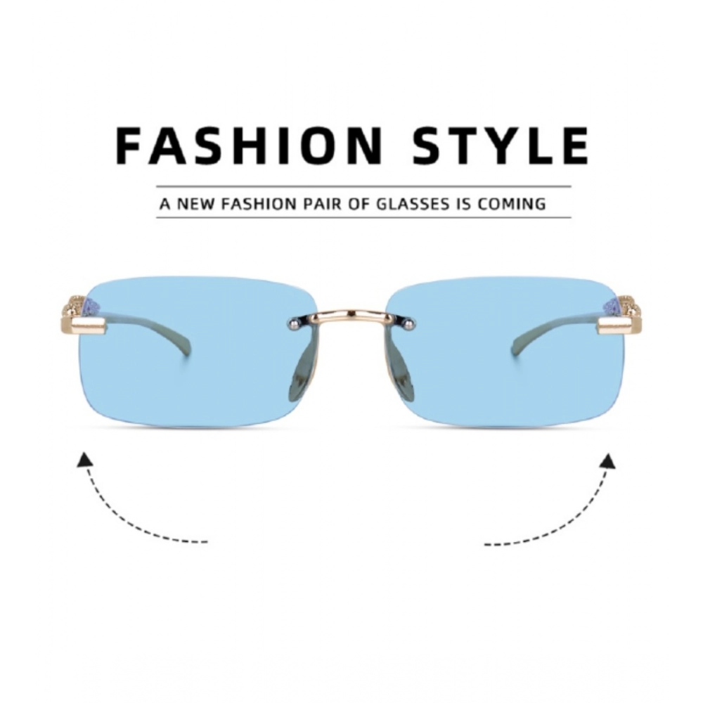 Generic Classic Unisex UV400 Protection Sunglasses (Gold) - Image 3