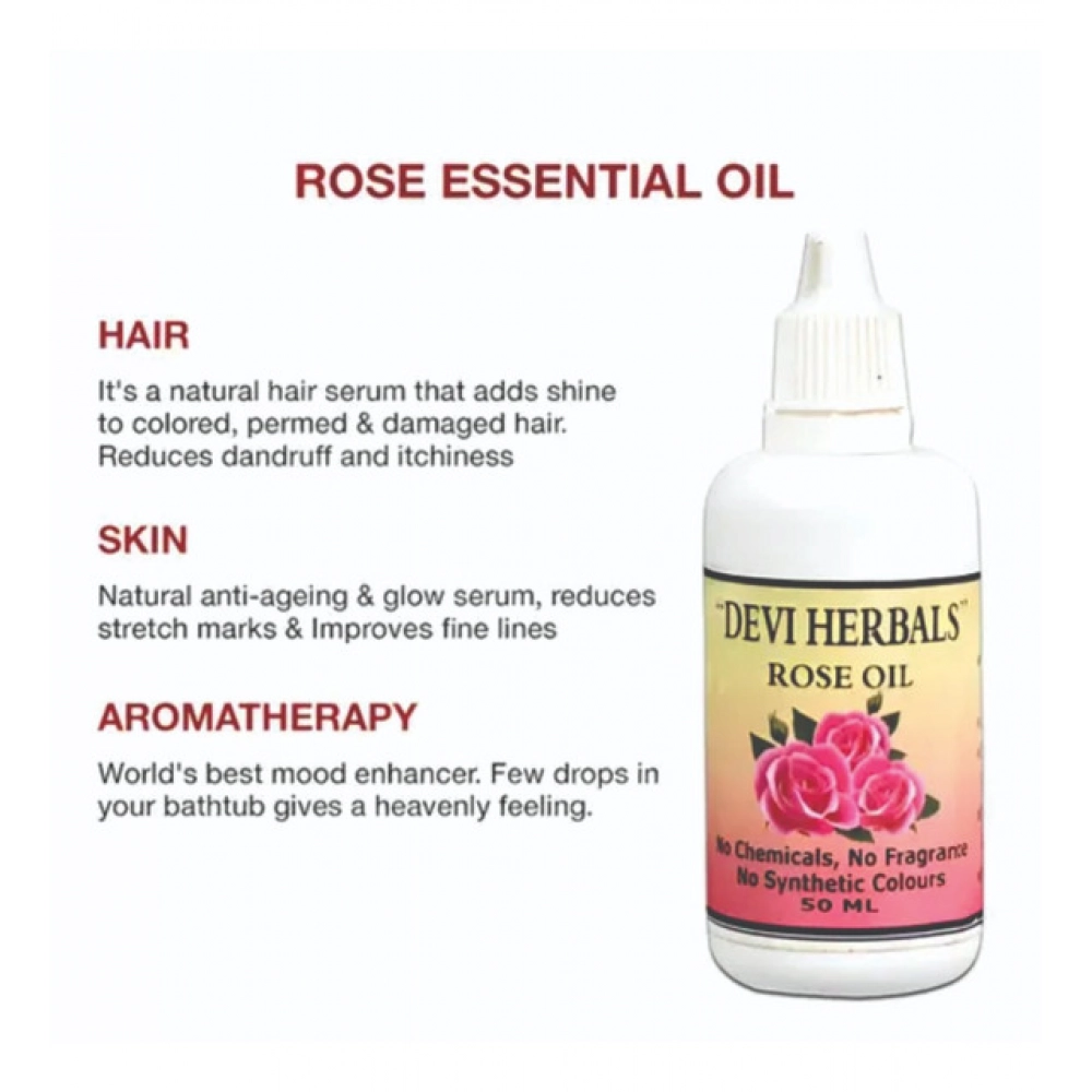 Generic Devi herbal Rose 50ML Oil Natural Pure Herbal Oil - Image 3