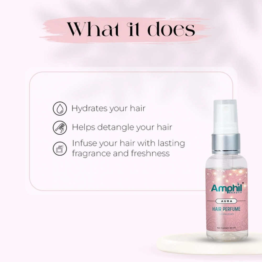 Generic Amphil beauty Aura Unisex Hair perfume 60 ml | Alcohol Free | Water Based | Paraben Free - Image 3