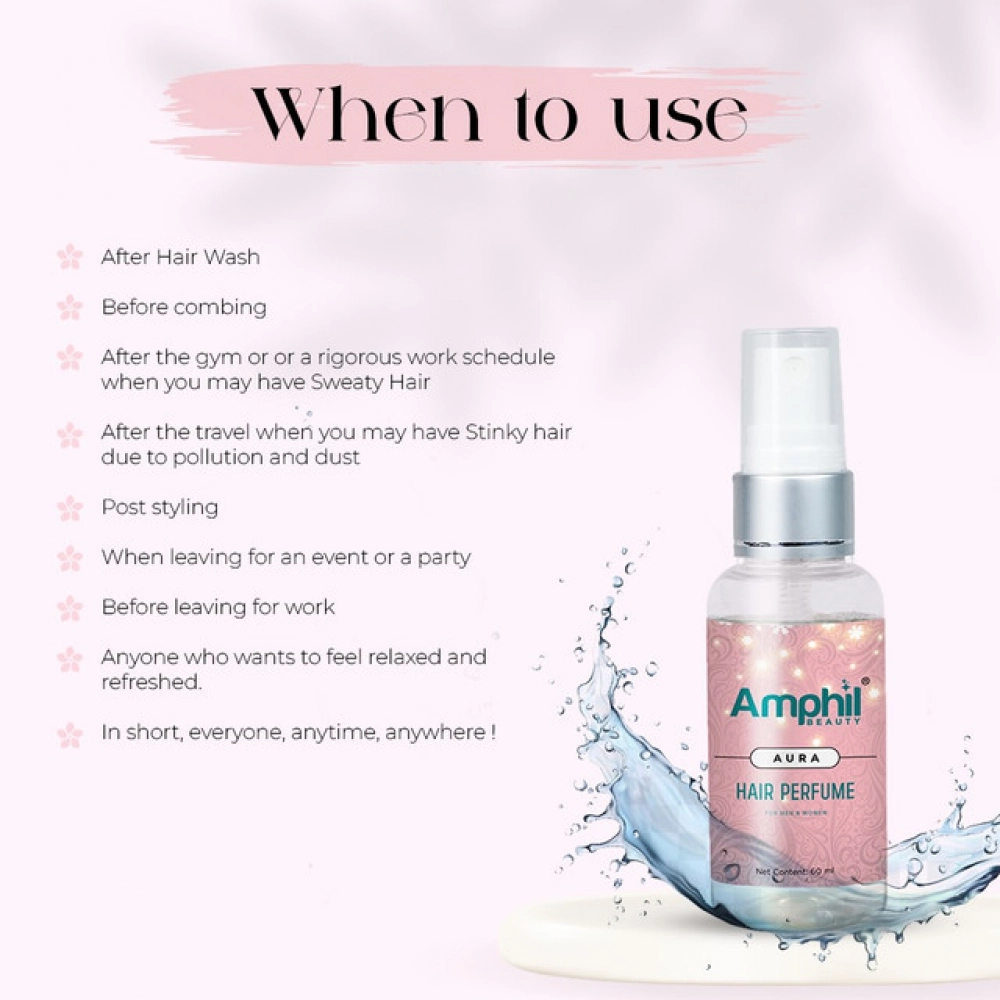 Generic Amphil beauty Aura Unisex Hair perfume 60 ml | Alcohol Free | Water Based | Paraben Free - Image 2
