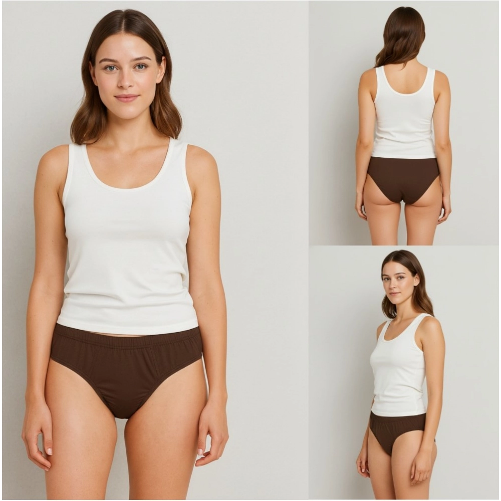 Generic Pack of_3 Women's Cotton Solid Hipster Panty (Multicolor) - Image 4