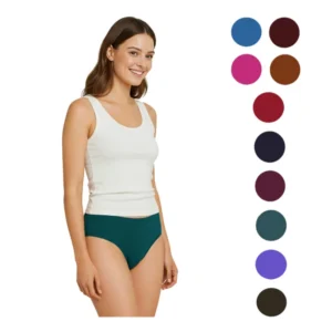 Generic Pack of_12 Women's Cotton Solid Hipster Panty (Multicolor)