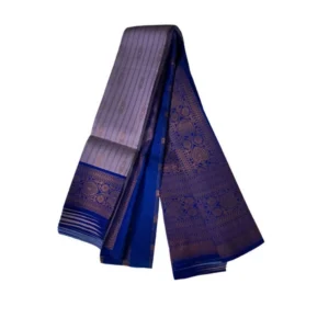 Generic Women's Soft Silk Wooven Saree With Unstitched Blouse 5.5Mtr (Dark Lavender)