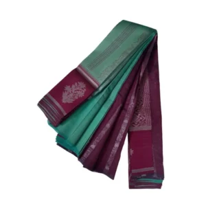 Generic Women's Soft Silk Wooven Saree With Unstitched Blouse 5.5Mtr (Dark Pista)